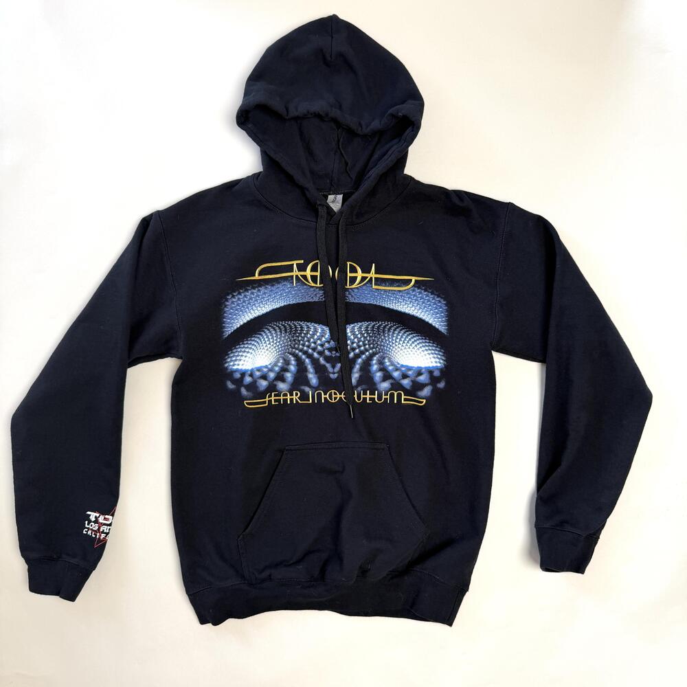 Tool Fear Inoculum Hoodie Mens Small Black Album Art Tour Graphic Los Angeles